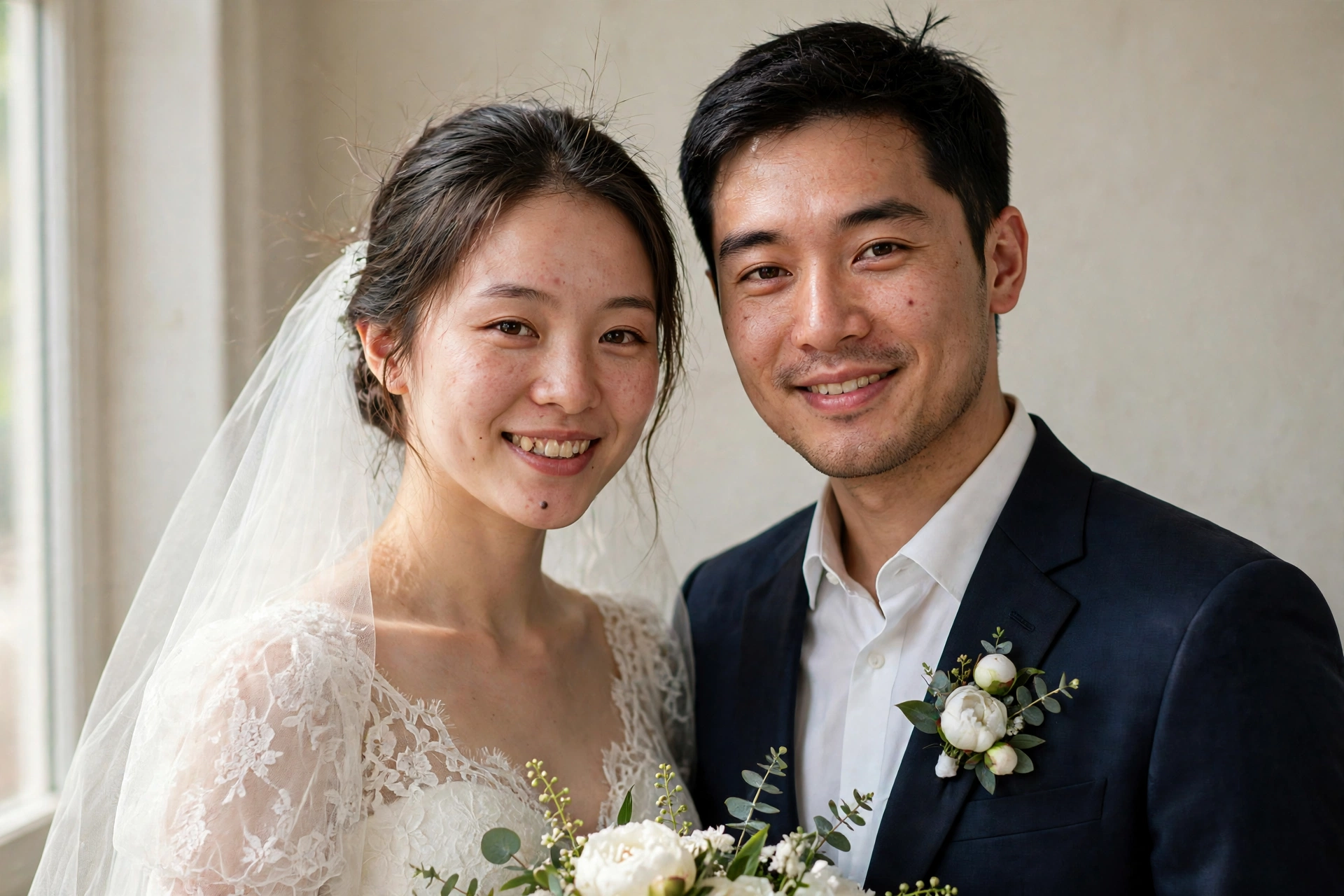 An example wedding photo sent by a couple